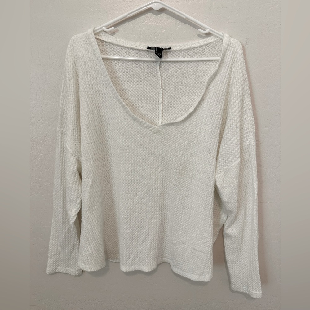 Long Sleeve V-neck Sweater Top